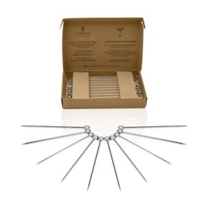 Boîte de 10 piques à cocktail en inox