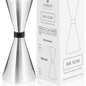Doseur à cocktail Mr Slim Black Ring inox, 3 / 4,5 ou 3 / 6 cl