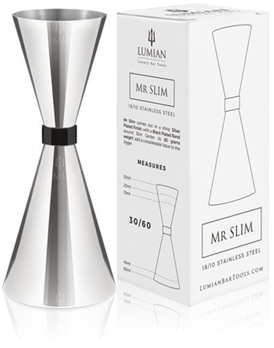 Doseur à cocktail Mr Slim Black Ring inox, 3 / 4,5 ou 3 / 6 cl – Image 2
