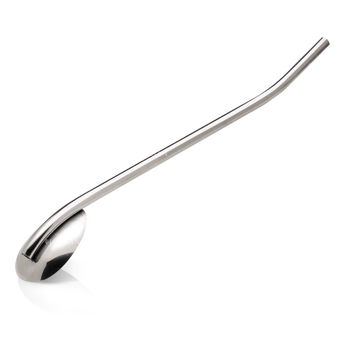Paille en inox avec cuillère, 22 cm – Image 2