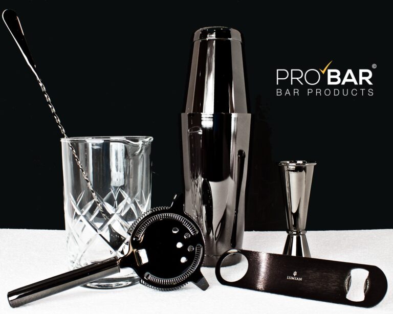 Easy kit barman noir, 7 outils Lumian