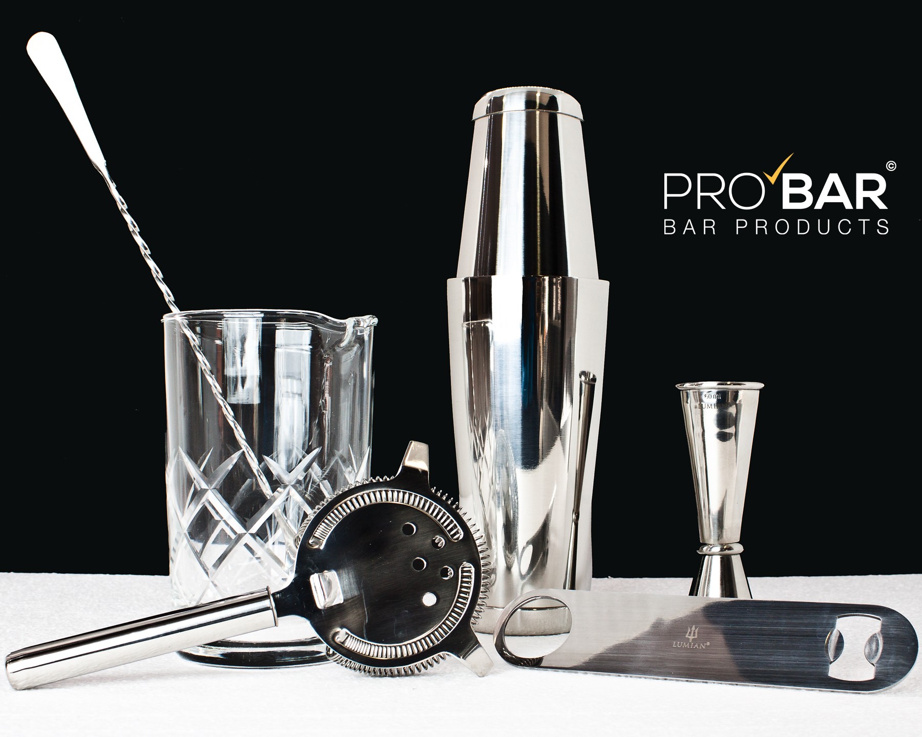 Easy kit barman acier, 7 outils Lumian