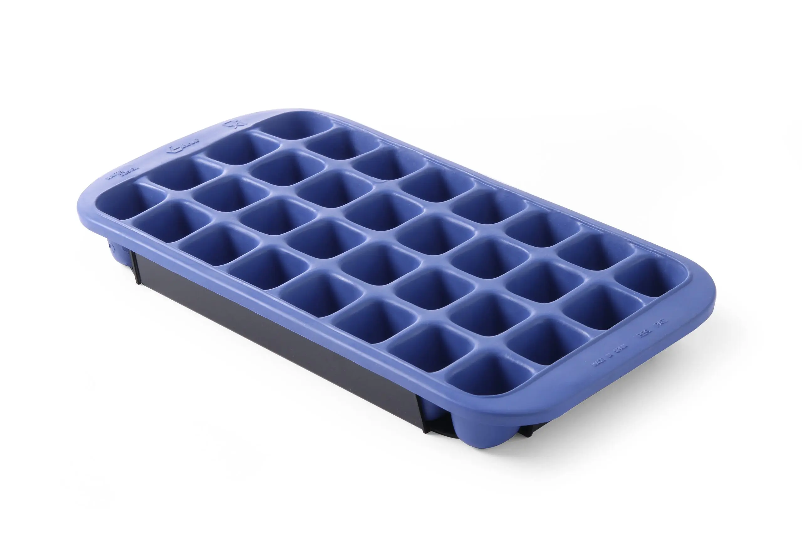 Moule à glaçons 32 cubes en silicone, support rigide – Image 2