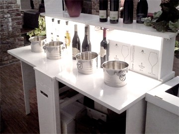 Comptoir de bar en bois pliant, 150 cm – Image 12