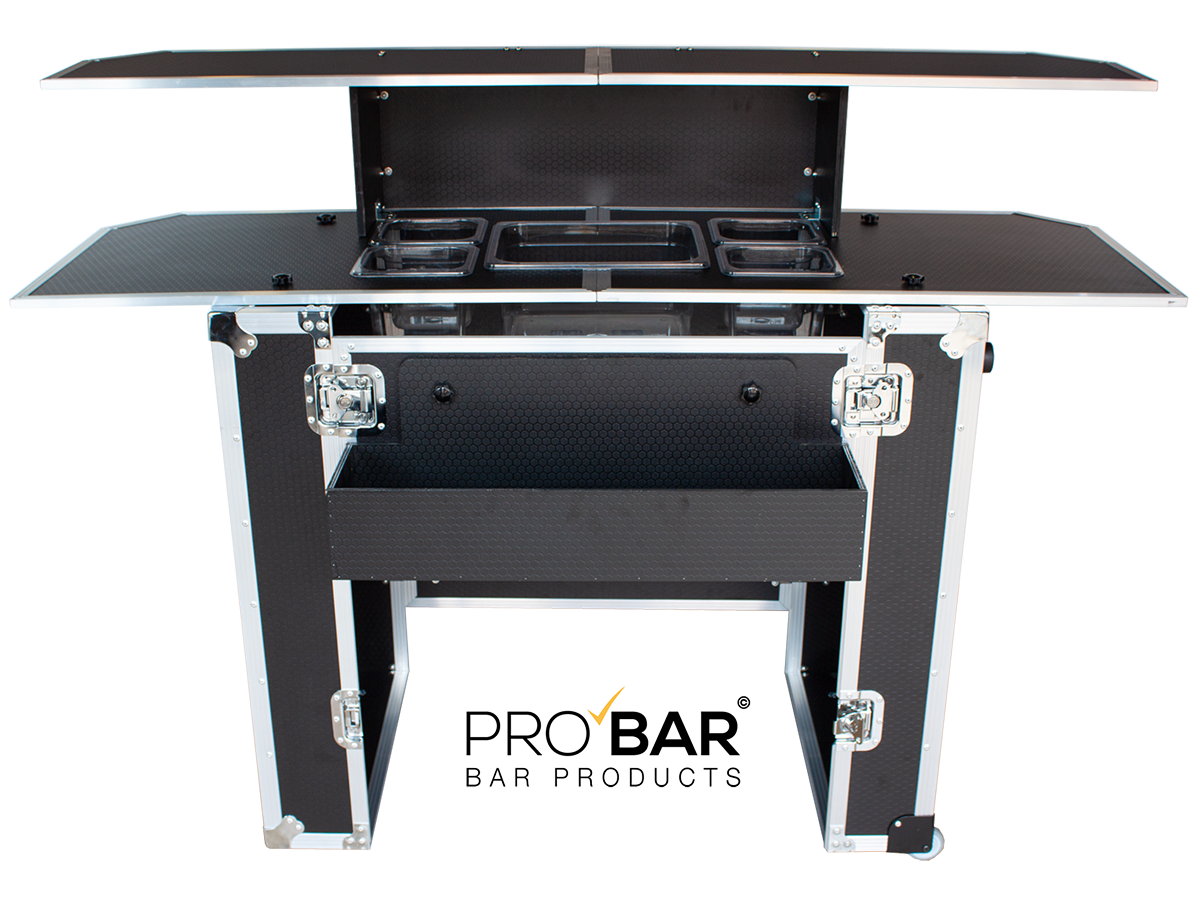 Comptoir de bar portable à valise trolley 160 cm – Image 5