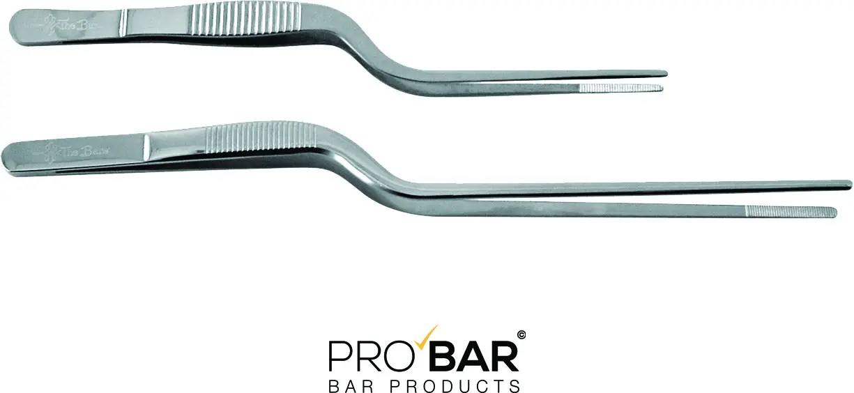 Pince à garniture courbe en inox, 16 ou 21 cm