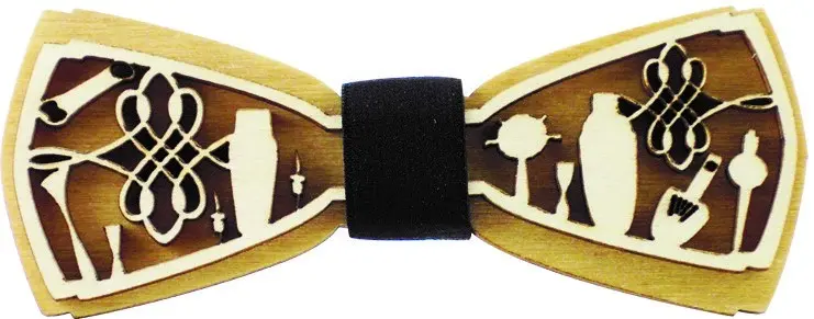 Nœud papillon en bois fait main, 6 modèles – Image 7