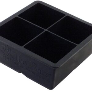 Moule à glaçons gros cube en silicone, 4 cubes