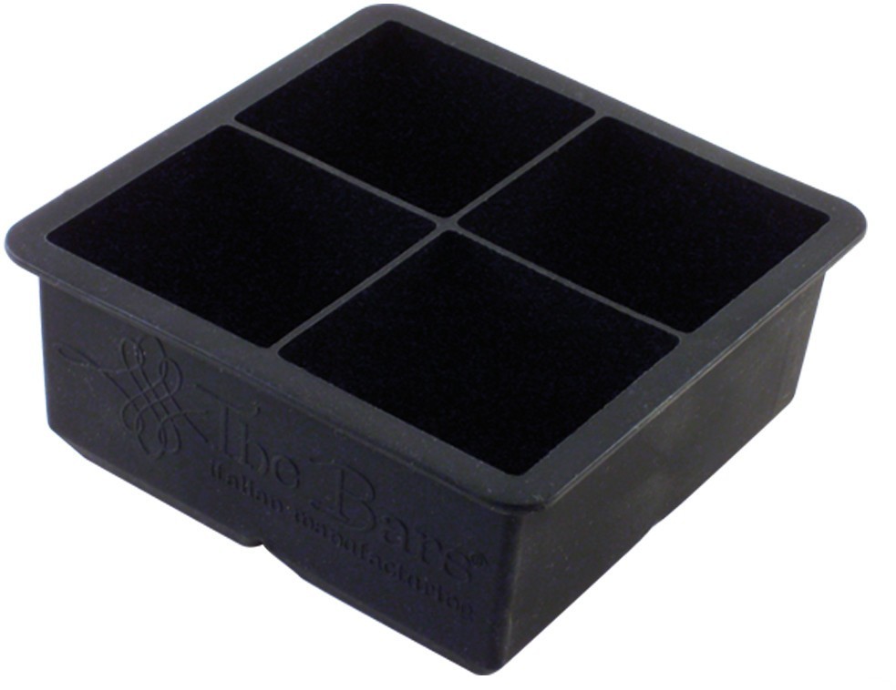 Moule à glaçons gros cube en silicone, 4 cubes