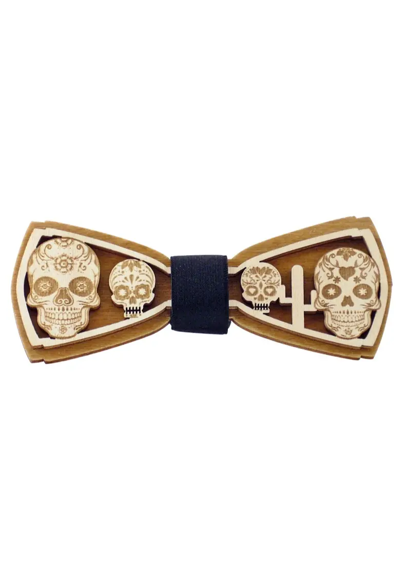 Nœud papillon en bois fait main, 6 modèles – Image 10