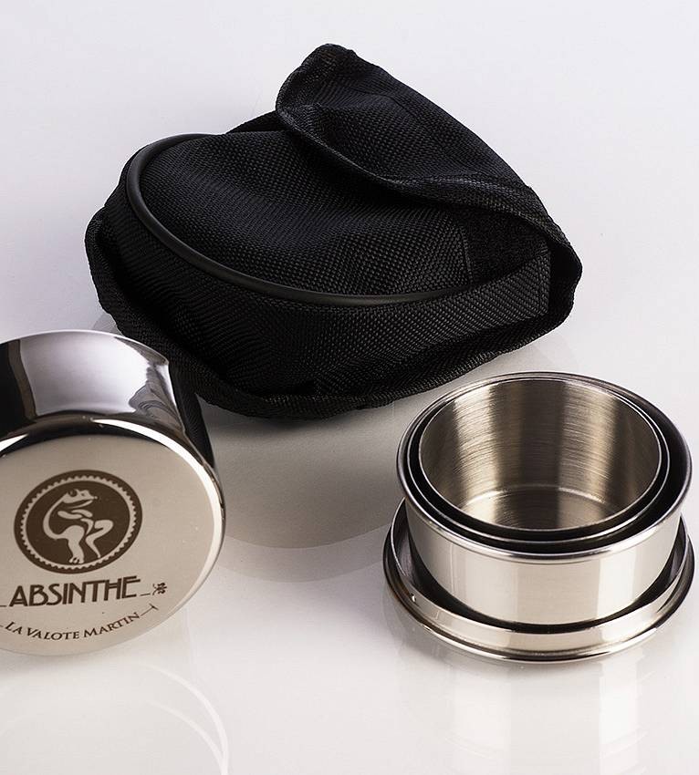 Tasse à absinthe refermable 16 cl en inox – Image 2