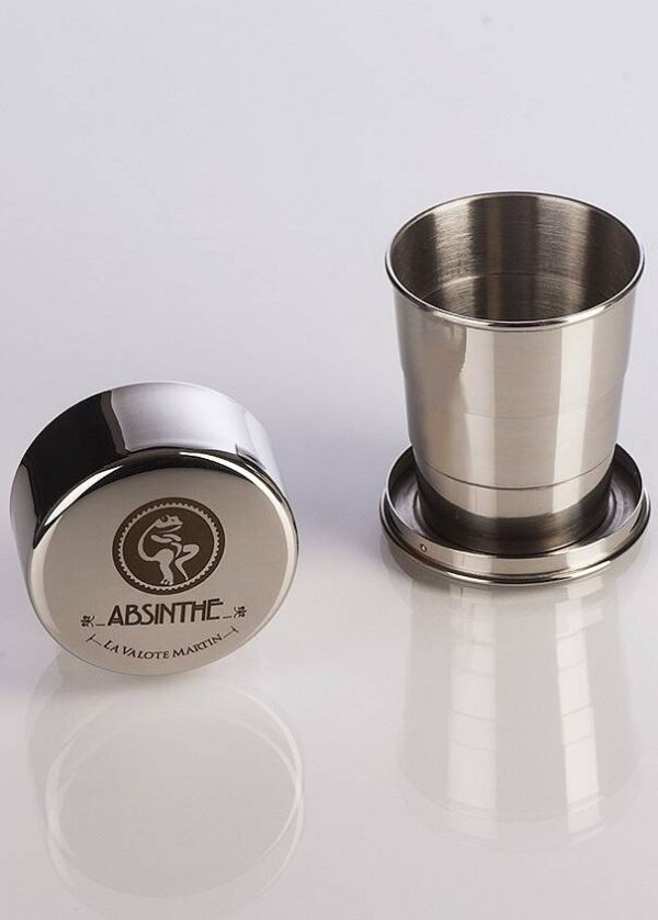 Tasse à absinthe refermable 16 cl en inox