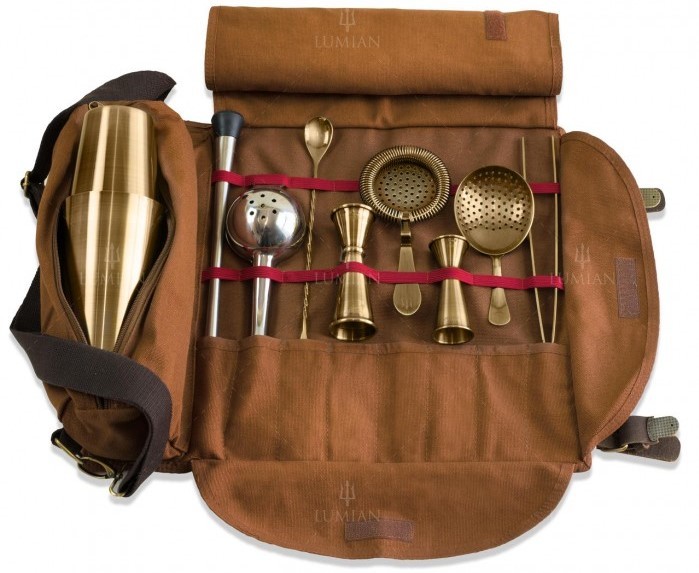 Kit barman Lumian en trousse roll, 9 outils – Image 6
