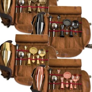 Kit barman Lumian en trousse roll, 9 outils
