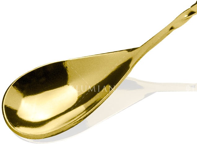 Cuillère à cocktail Drop 40 cm, cinq finitions plaquées – Image 14