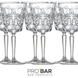 Verre à pied 29 cl Tattoo gravé, lot de 6