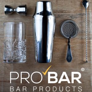 Kit barman 5 pièces Zeus en acier inoxydable
