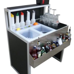 Comptoir de bar pliant 90 cm Smart en inox