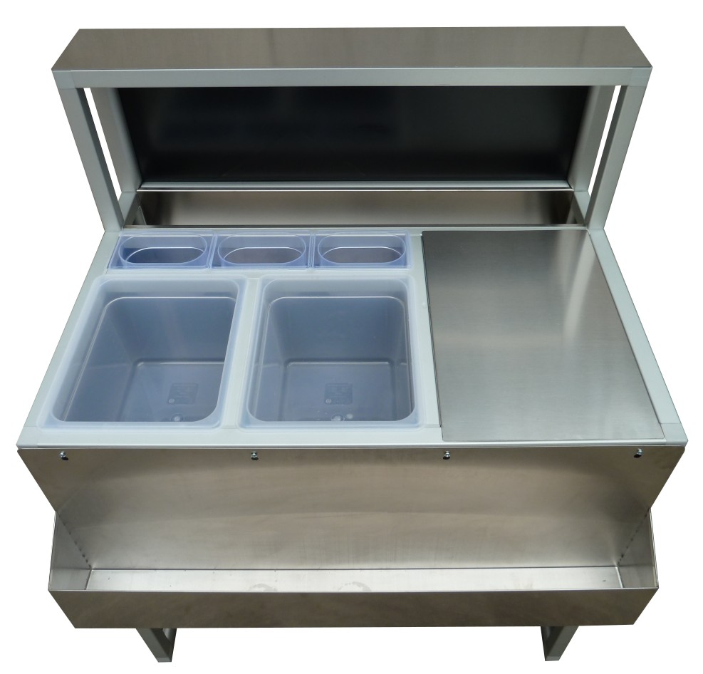 Comptoir de bar pliant 90 cm Smart en inox – Image 3