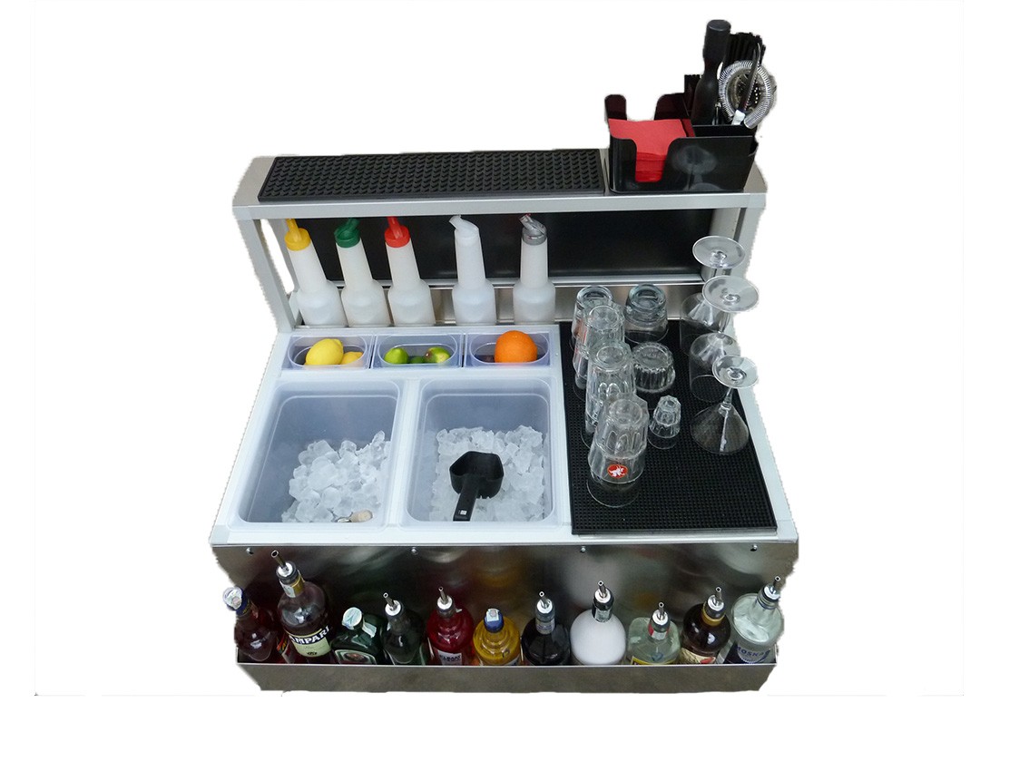 Comptoir de bar pliant 90 cm Smart en inox – Image 4
