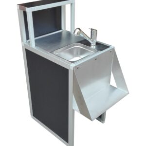 Évier portable en inox 50 cm pour comptoir mobile