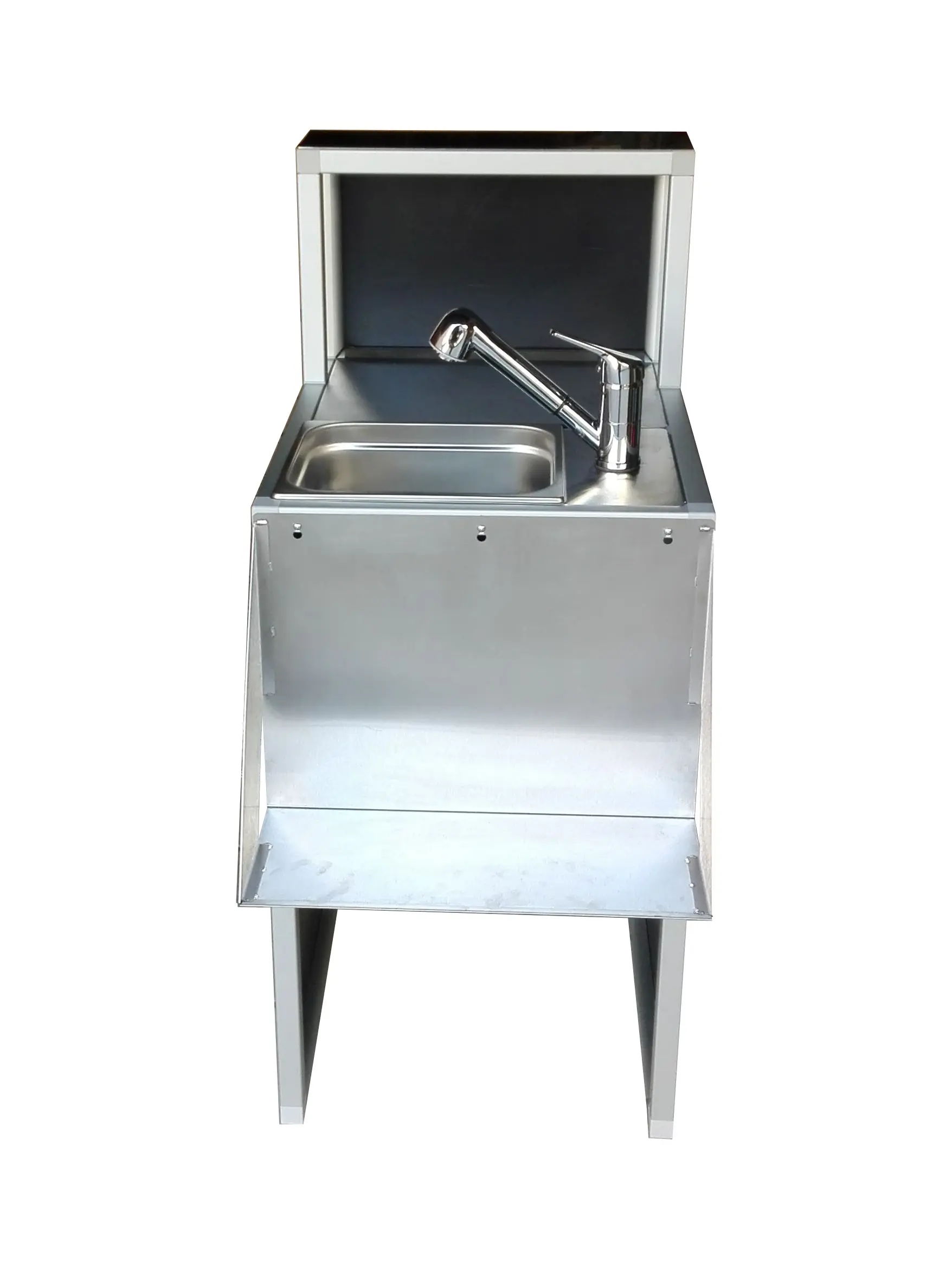 Évier portable en inox 50 cm pour comptoir mobile – Image 2