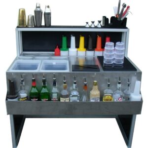 Comptoir de bar pliant 120 cm Comfort en inox