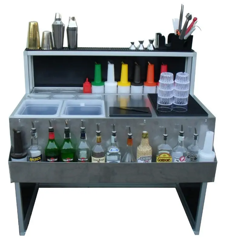 Comptoir de bar pliant 120 cm Comfort en inox