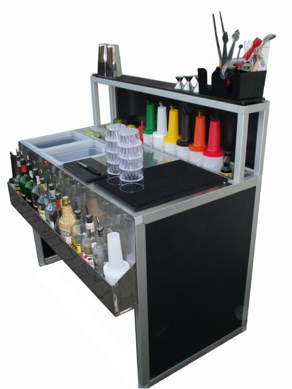Comptoir de bar pliant 120 cm Comfort en inox – Image 2