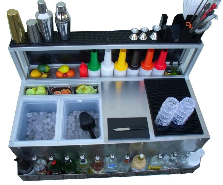 Comptoir de bar pliant 120 cm Comfort en inox – Image 3