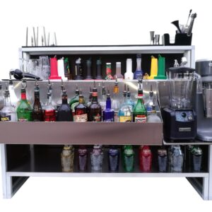 Comptoir de bar pliant 150 cm Professional, évier