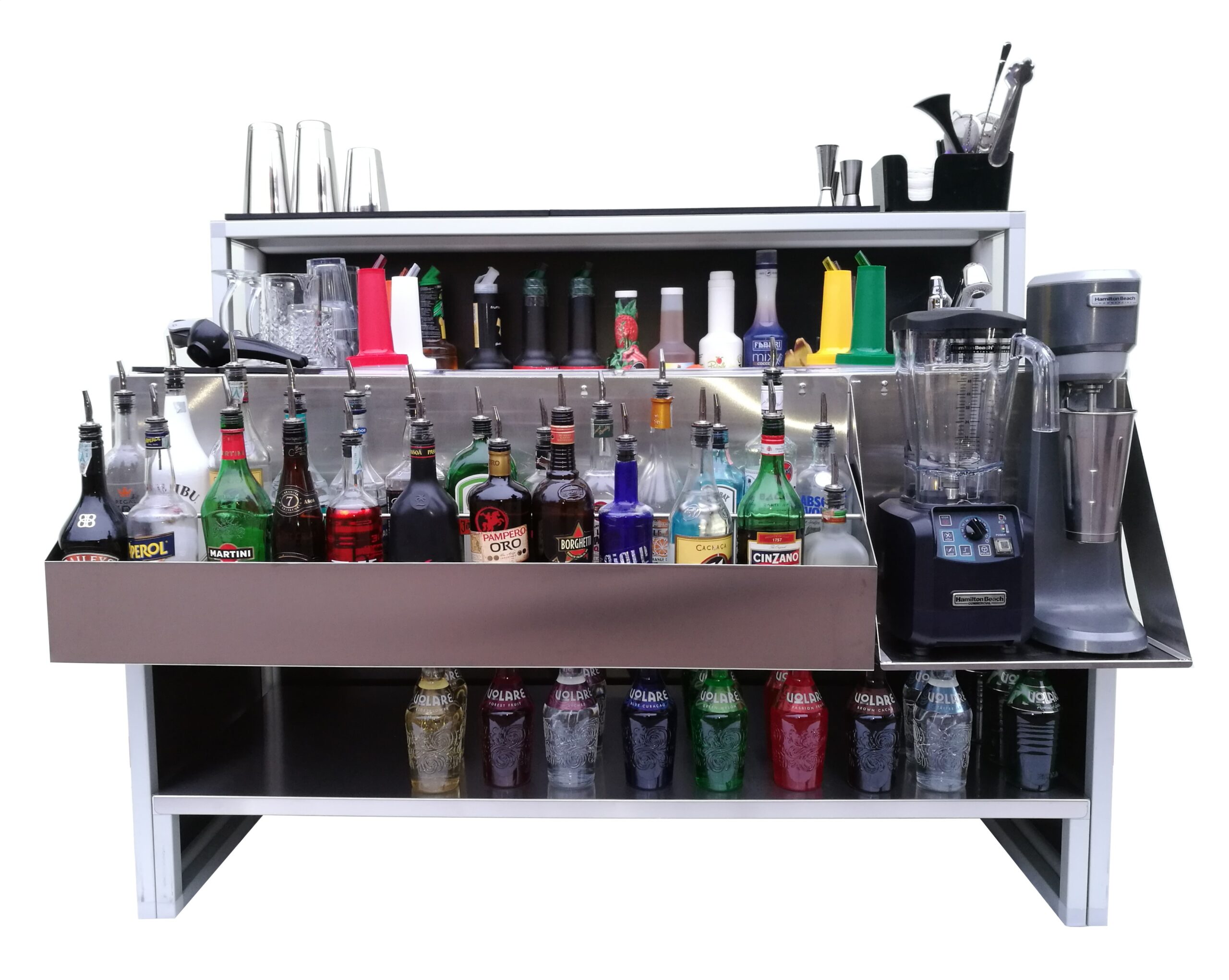 Comptoir de bar pliant 150 cm Professional, évier