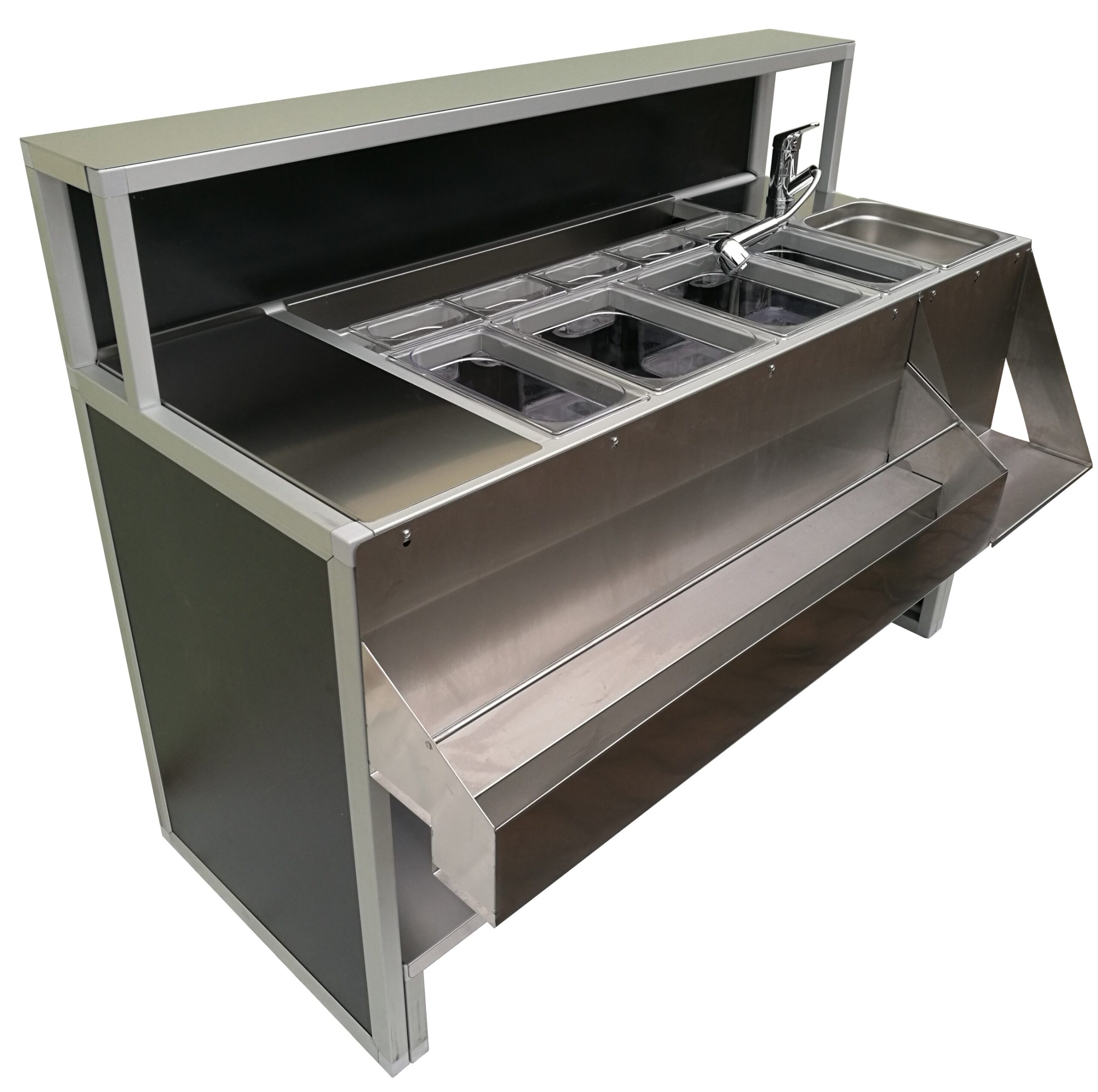 Comptoir de bar pliant 150 cm Professional, évier – Image 5