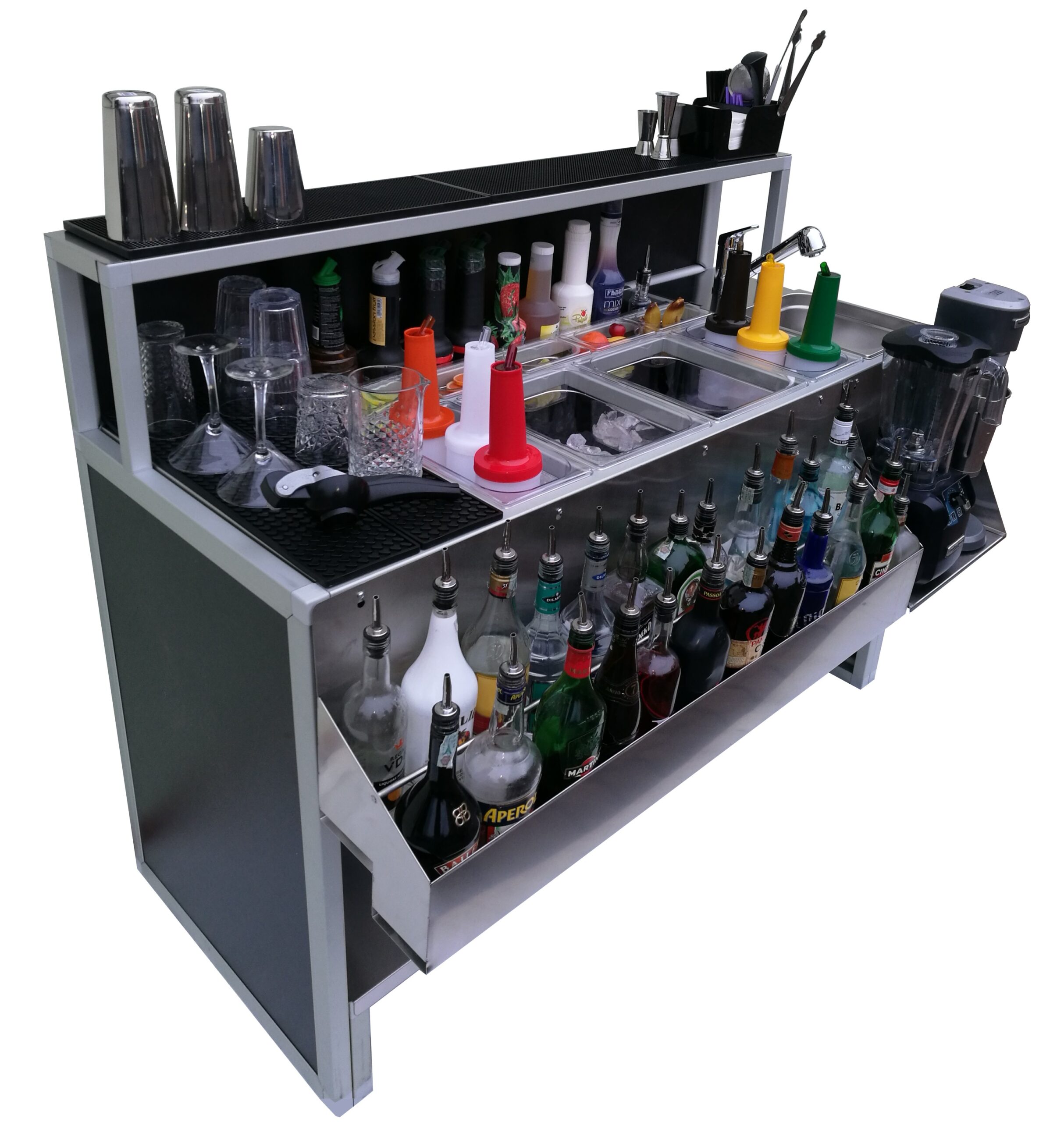 Comptoir de bar pliant 150 cm Professional, évier – Image 6