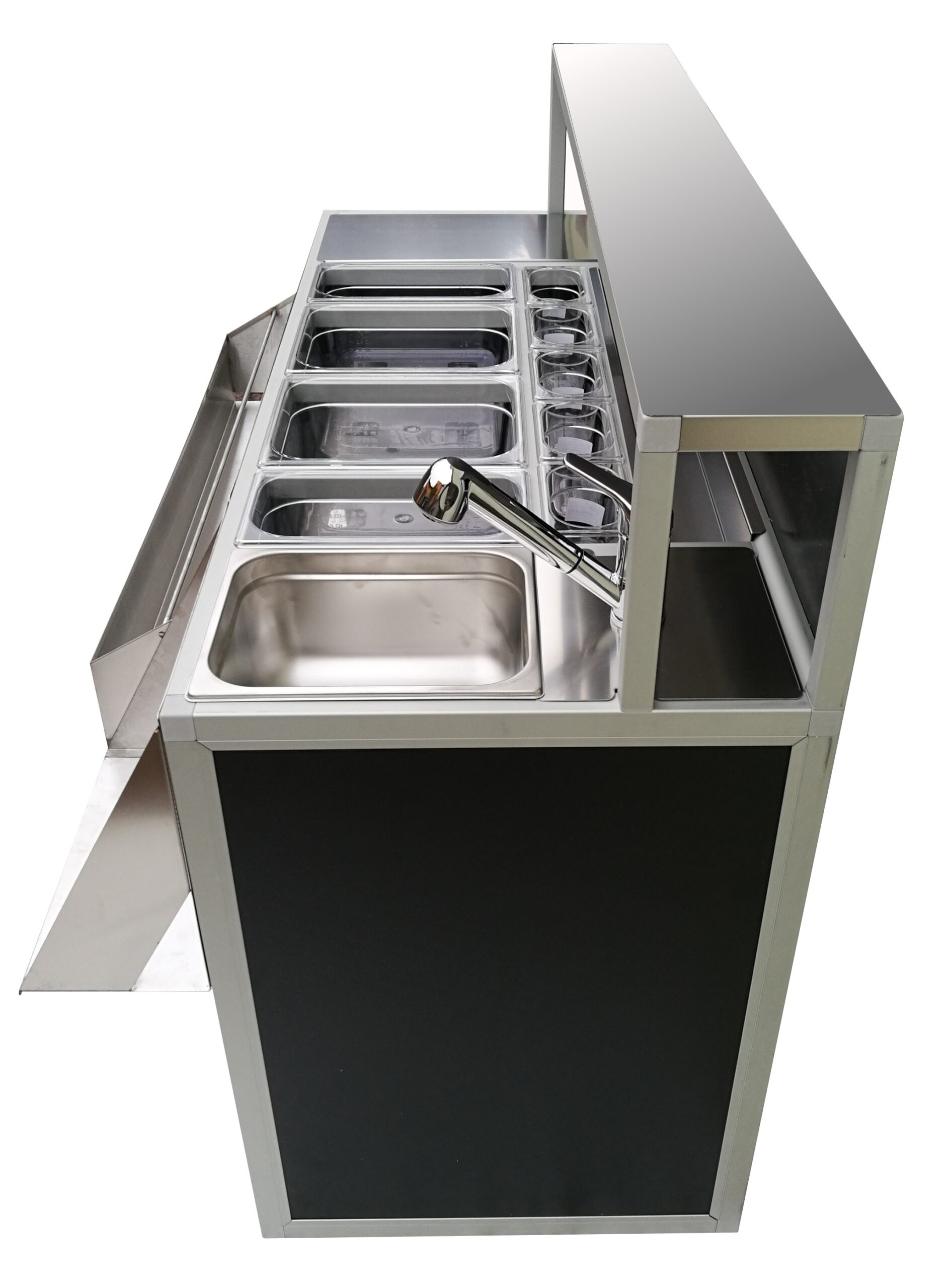 Comptoir de bar pliant 150 cm Professional, évier – Image 8