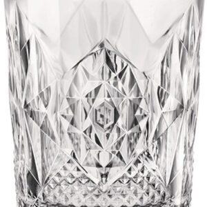Verre old fashioned Stone 40 cl à reliefs, lot de 6
