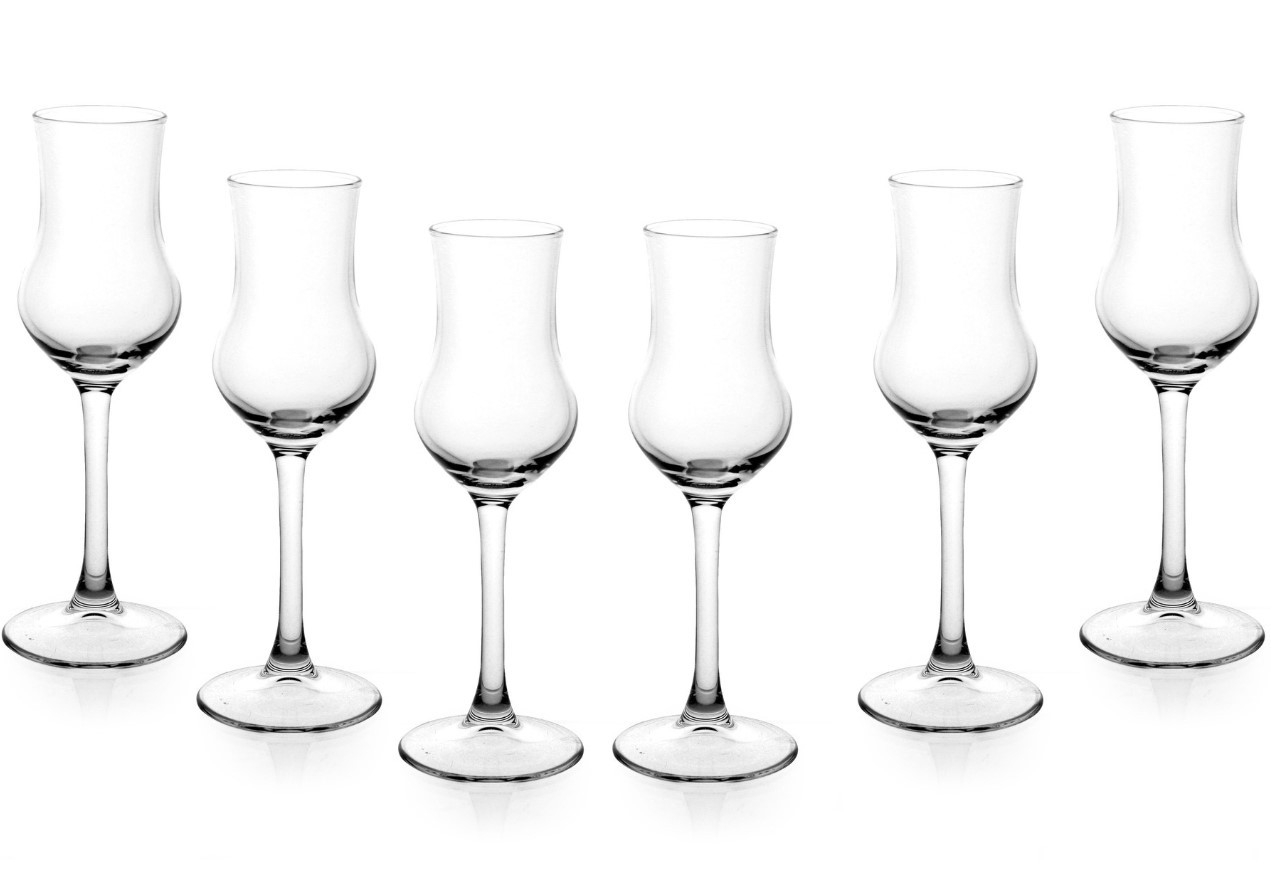 Verre à liqueur 9,5 cl pour grappa et amers, lot de 6