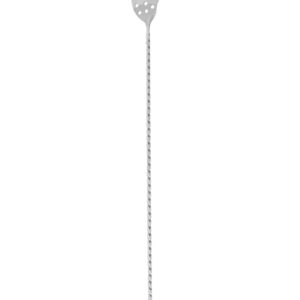 Cuillère à cocktail avec passoire, 40 cm en acier