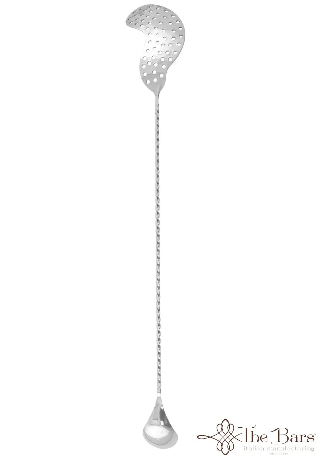Cuillère à cocktail avec passoire, 40 cm en acier – Image 2
