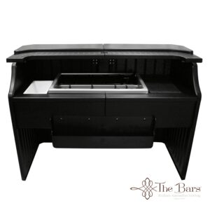 Comptoir de bar mobile 175 cm en ABS, 3 grilles