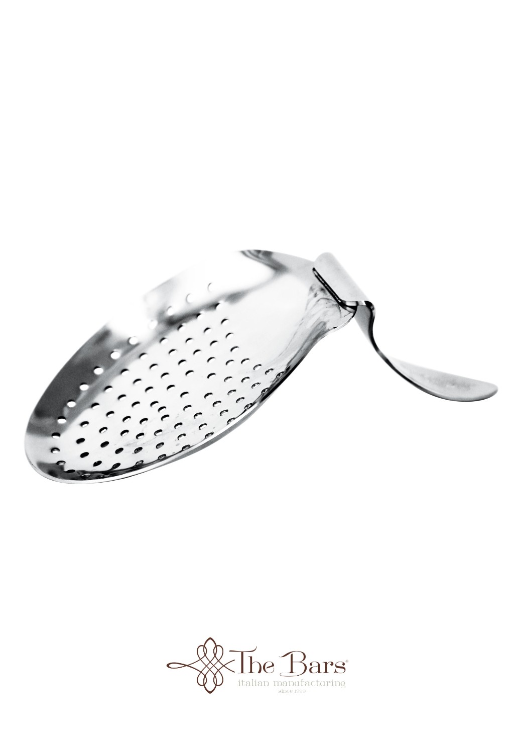 Passoire julep à manche coudé en inox