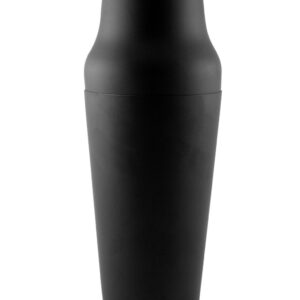Shaker parisien noir mat 90 cl en inox, 2 pièces