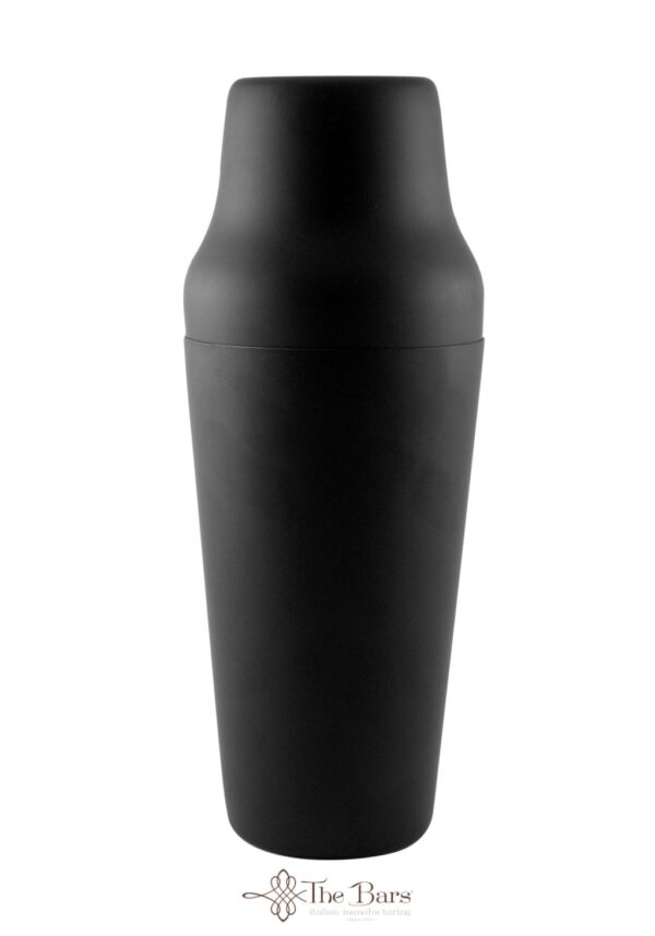 Shaker parisien noir mat 90 cl en inox, 2 pièces
