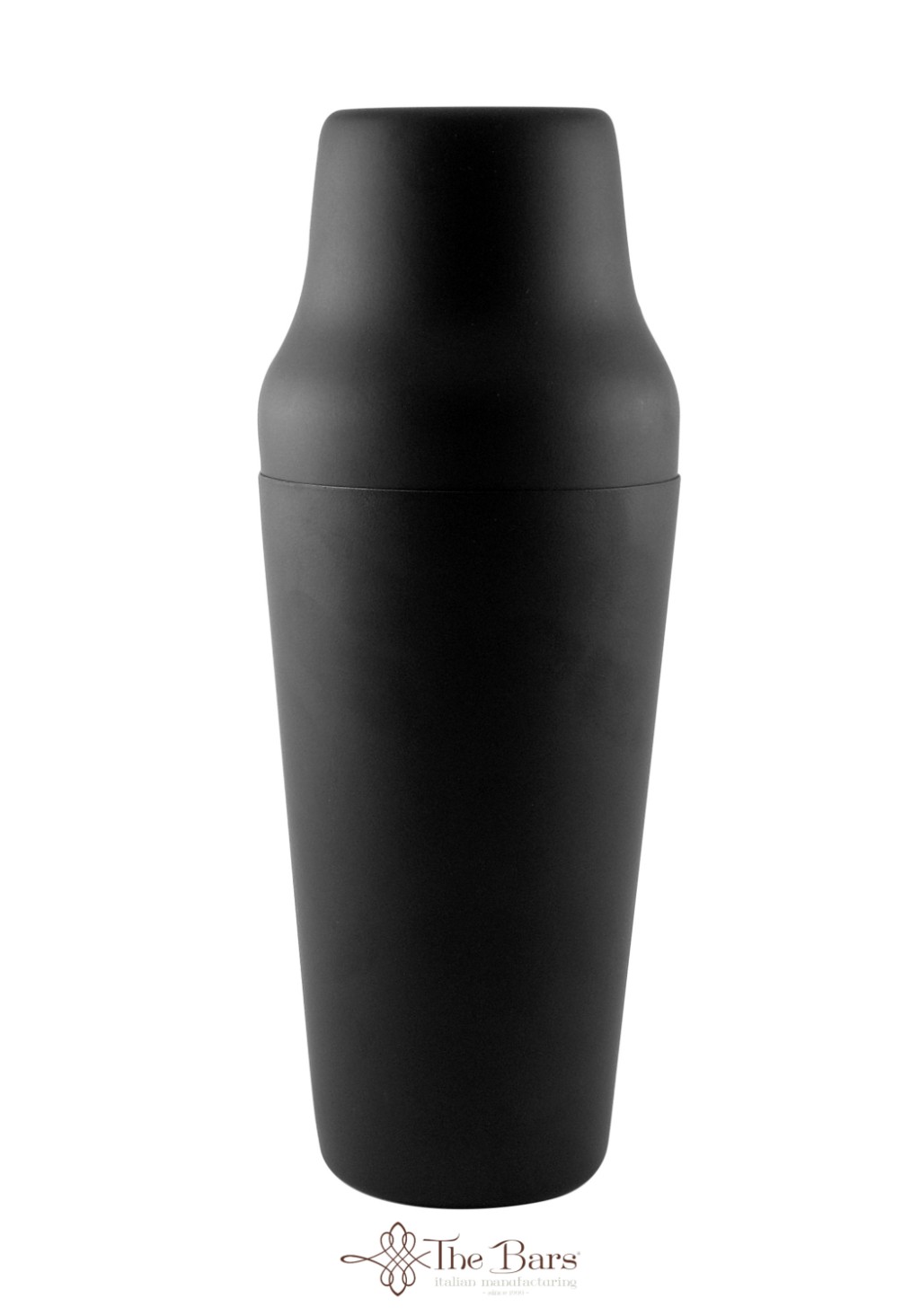 Shaker parisien noir mat 90 cl en inox, 2 pièces