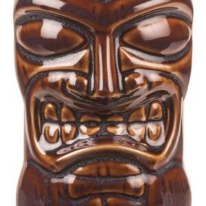 Mug tiki totem hawaïen en céramique peinte, 1 kg