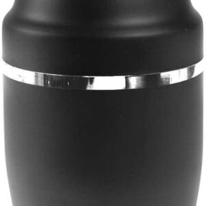 Shaker cobbler noir mat 50 cl en inox, 3 pièces