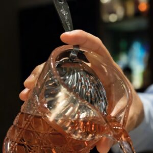 Passoire julep coquille en inox, coupe nervurée