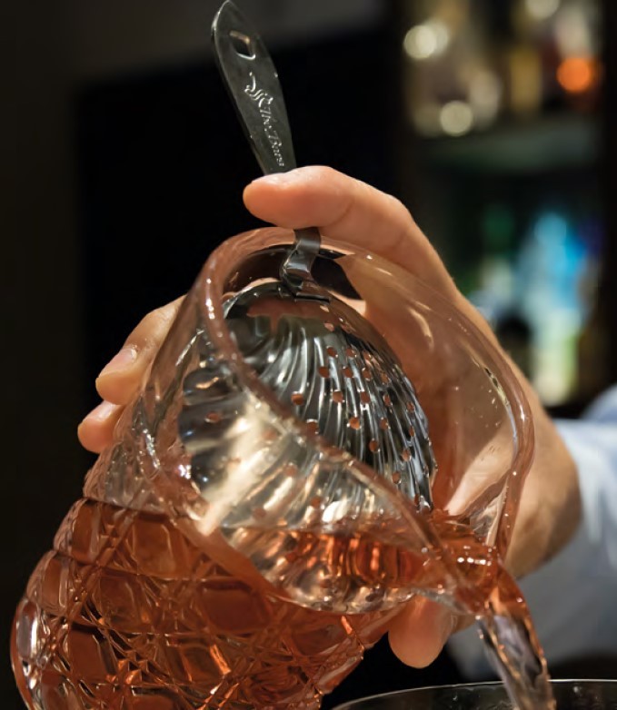 Passoire julep coquille en inox, coupe nervurée