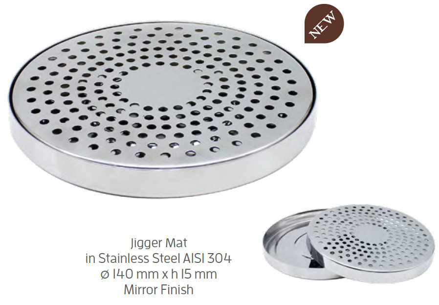 Égouttoir à jigger en inox, 15 cm, grille amovible – Image 2