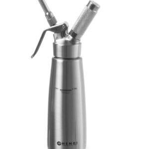 Siphon à chantilly 1 litre en inox, soupape fixe